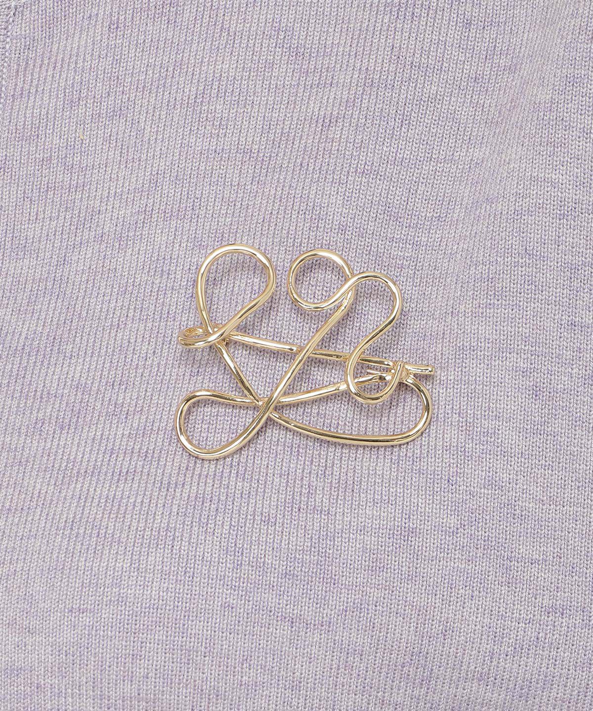 アンドクチュール「クロップトスタンドネックニットジャケット」|ノーカラージャケット|