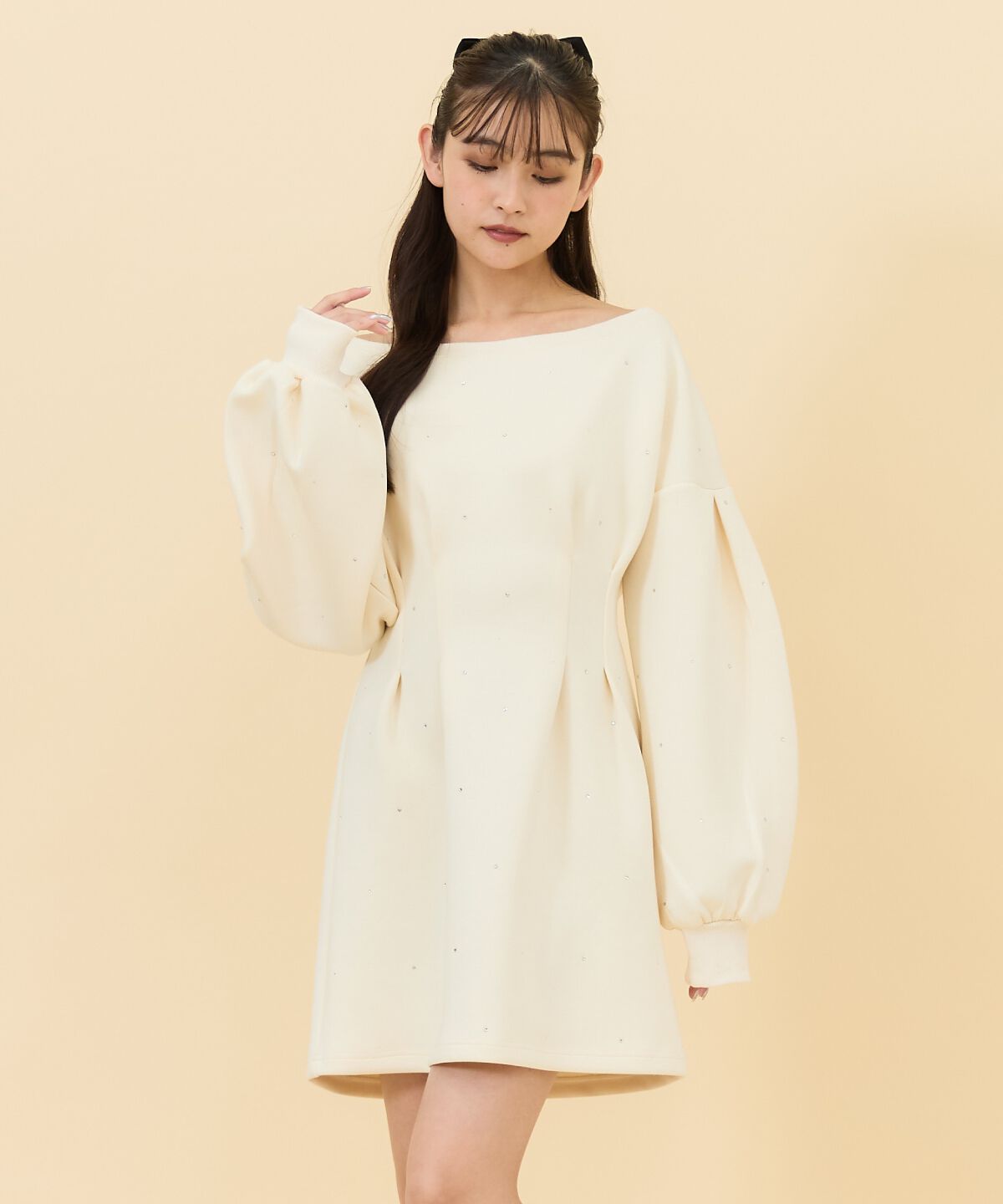 REDYAZEL「ラインストーンミニワンピース」|ワンピース|