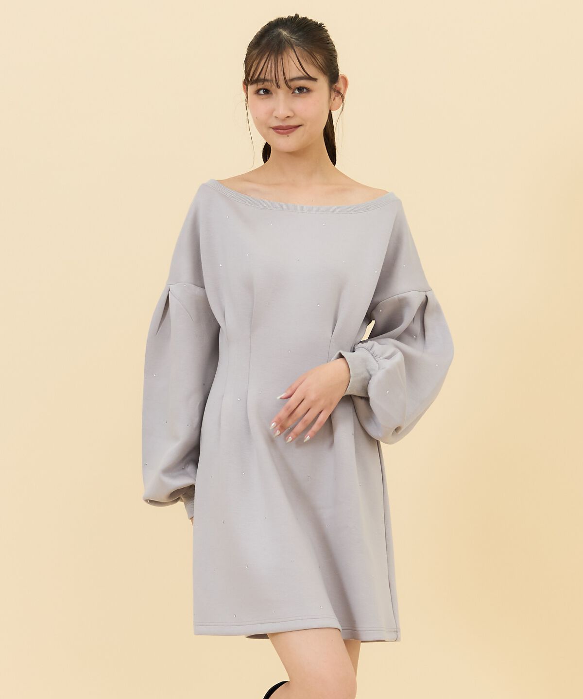 REDYAZEL「ラインストーンミニワンピース」|ワンピース|