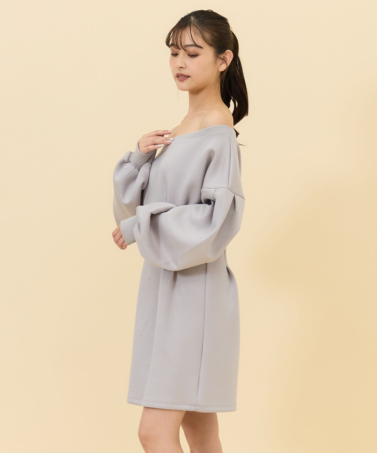 REDYAZEL「ラインストーンミニワンピース」|ワンピース|