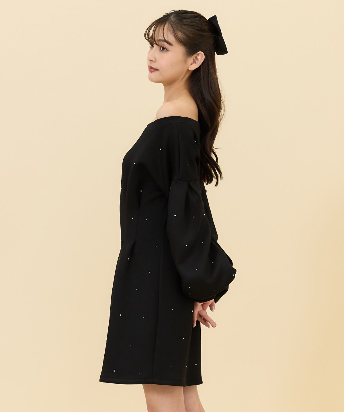 REDYAZEL「ラインストーンミニワンピース」|ワンピース|