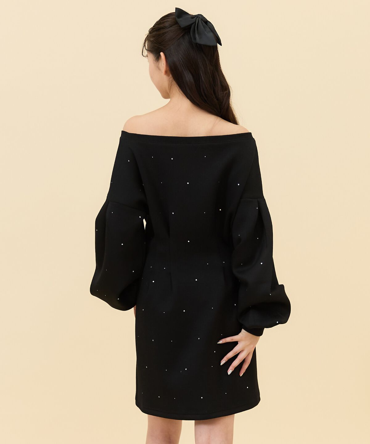 REDYAZEL「ラインストーンミニワンピース」|ワンピース|