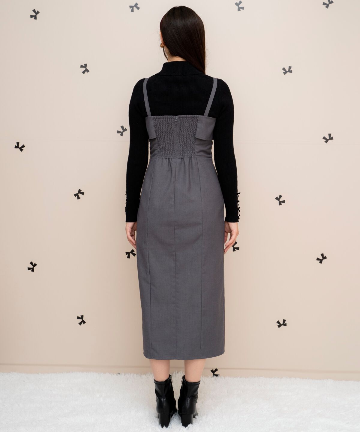 WILLSELECTION「ドレープリボンIラインワンピース」|ワンピース|