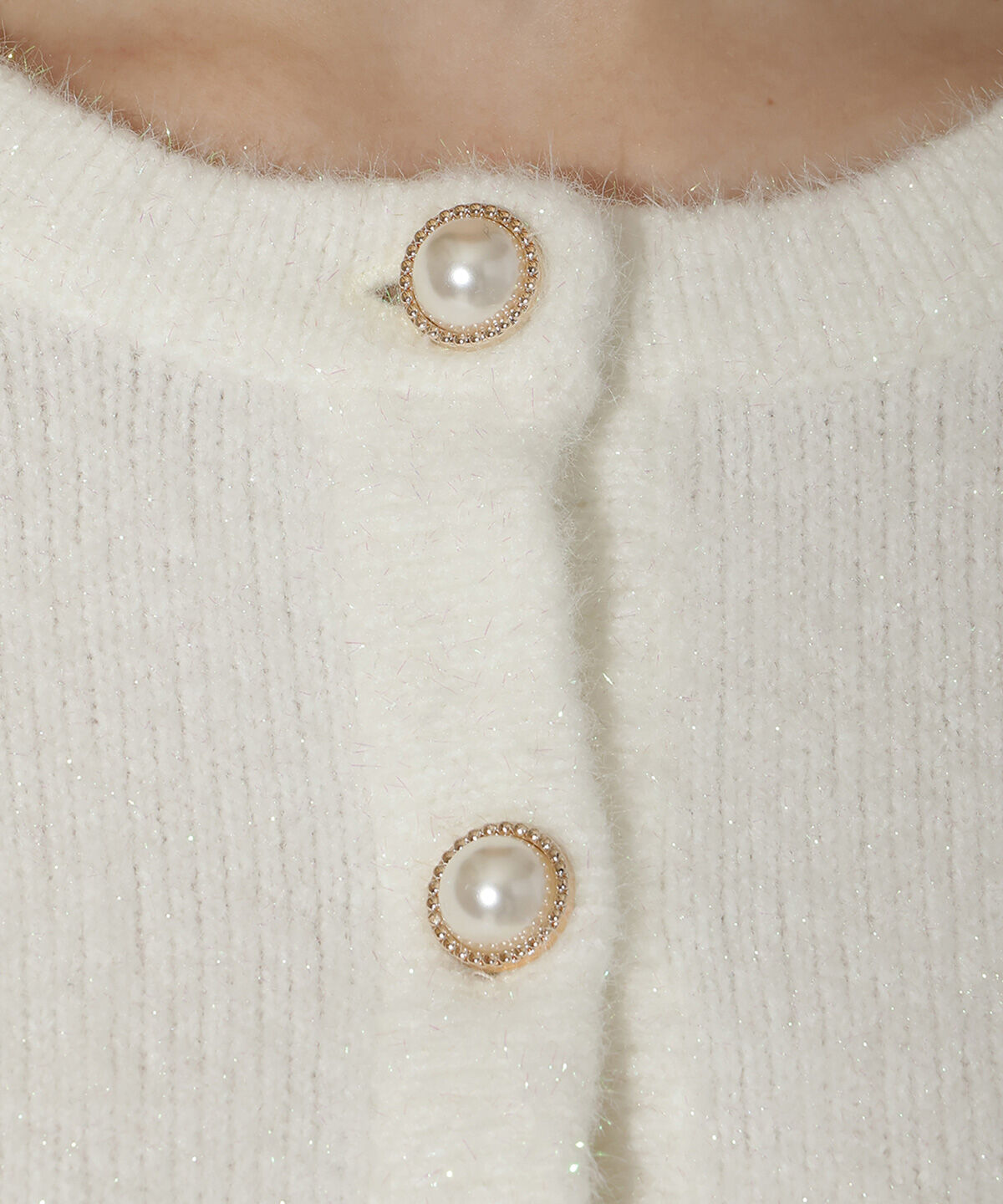 WILLSELECTION「パールボタンラメカーディガン」|カーディガン|