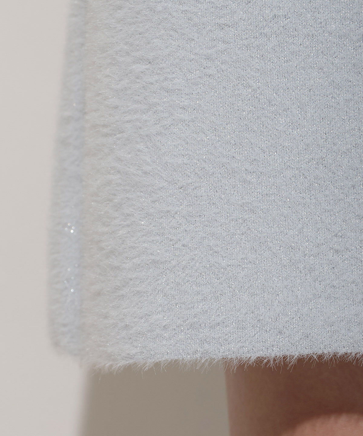 WILLSELECTION「オープンショルダーラメフェザーニットワンピース」|ワンピース|