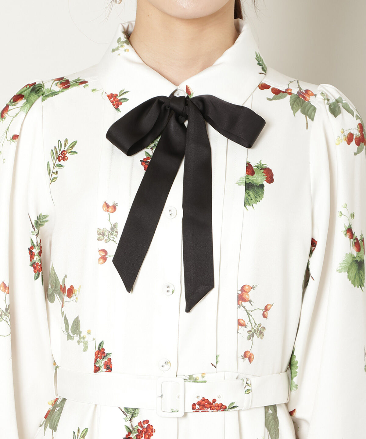 WILLSELECTION「ウィンターボタニカルリボンタイワンピース」|ワンピース|