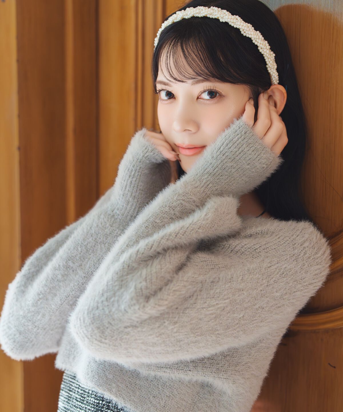 WILLSELECTION「カットツイードワンピース&times;フェザーニットSET」|ワンピース|