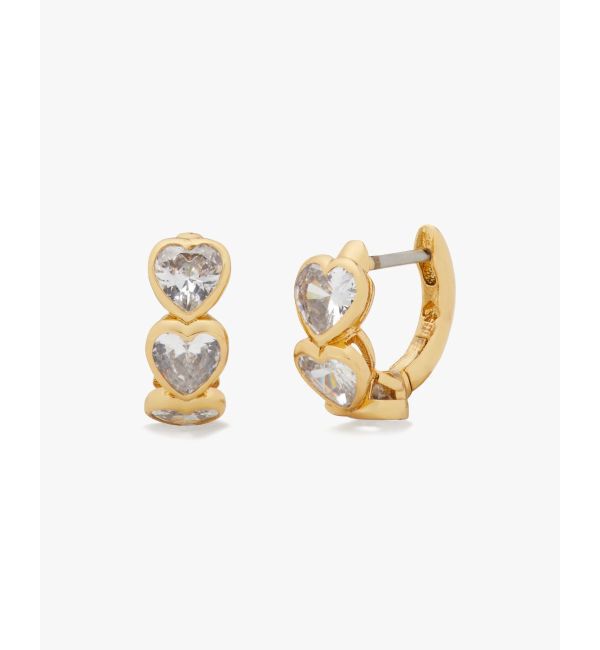 kate spade new york「サムシング スパークリー ハート ハギー」|ピアス|DK CONCH