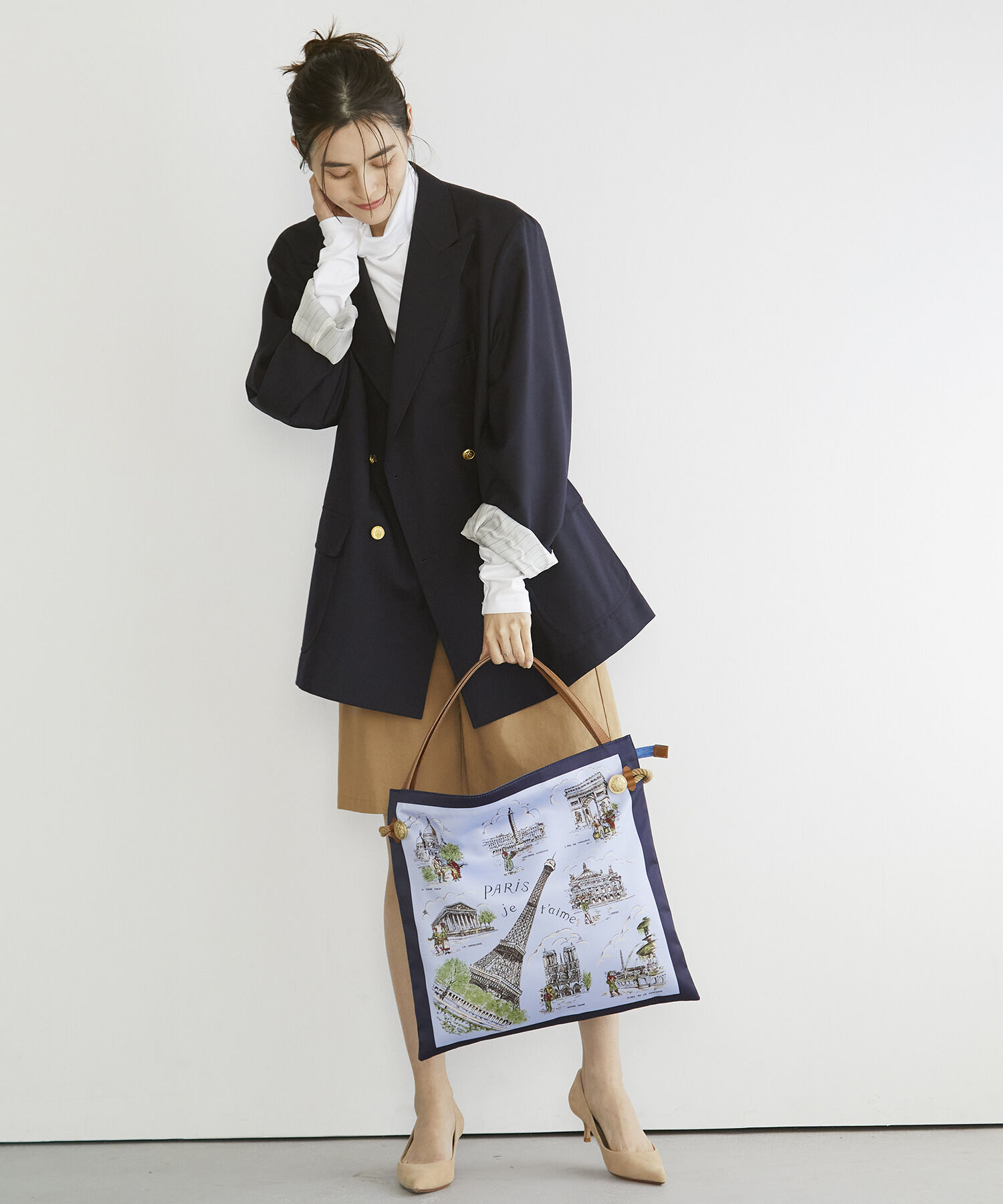 TOPKAPI TREASURE「【TREASURE TOPKAPI】 【アーカイブ】マイルドサテン スカーフ パネル柄 トートバッグ 2023」|トートバッグ|