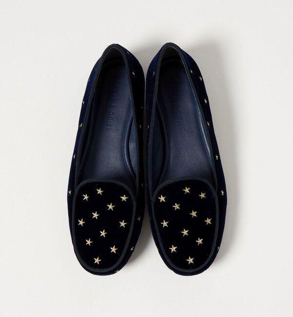 ODETTE E ODILE「ラウンドモカ フラット15&uarr;」|モカシン|NAVY