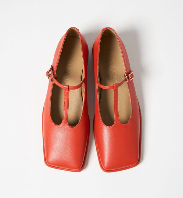 ODETTE E ODILE「ワイドスクエア Tストラップ フラット20&uarr;」|パンプス|ORANGE