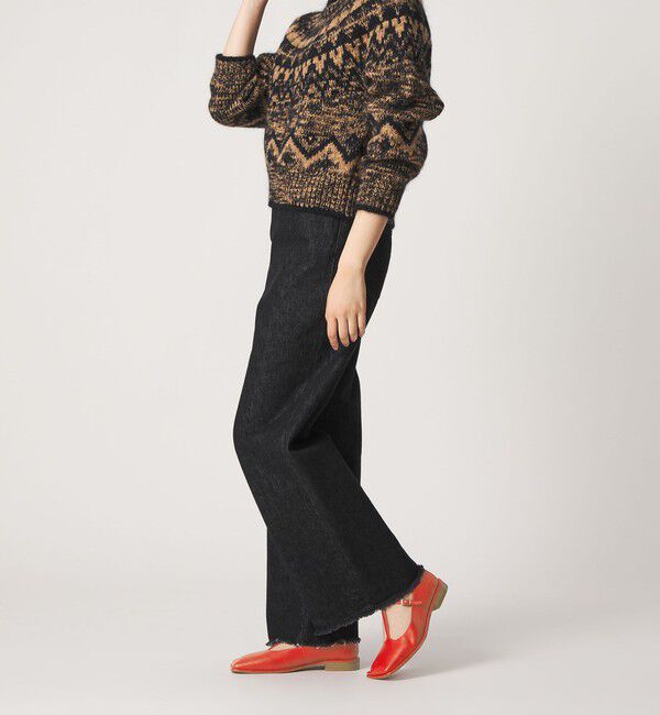 ODETTE E ODILE「ワイドスクエア Tストラップ フラット20&uarr;」|パンプス|