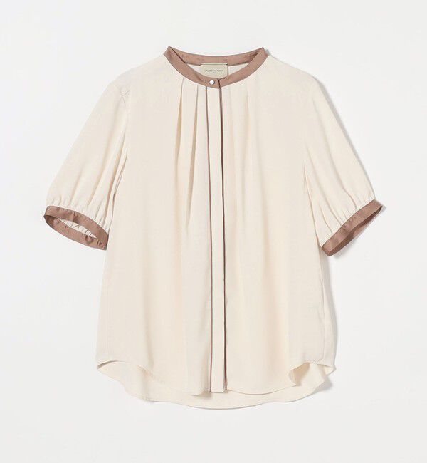 UNITED ARROWS「バイカラーパイピング ショートスリーブ ブラウス」|シャツ・ブラウス|