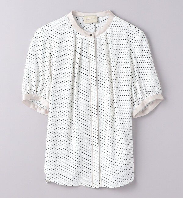 UNITED ARROWS「バイカラーパイピング ショートスリーブ ブラウス」|シャツ・ブラウス|