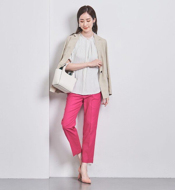 UNITED ARROWS「バイカラーパイピング ショートスリーブ ブラウス」|シャツ・ブラウス|