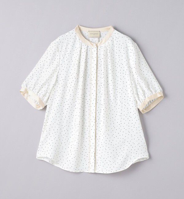 UNITED ARROWS「バイカラーパイピング ショートスリーブ ブラウス」|シャツ・ブラウス|