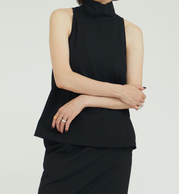 AEWEN MATOPH「＜AEWEN MATOPH＞ハイネック ブラウス」|シャツ・ブラウス|BLACK