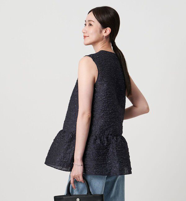 UNITED ARROWS「ジャガード ベスト」|ベスト・ジレ|NAVY