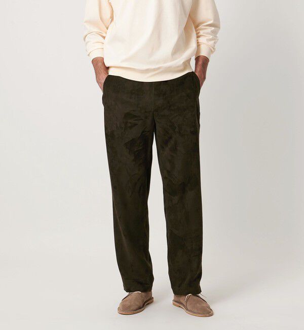 UNITED ARROWS「スエードライク オールギャザー リラックス イージーパンツ」|チノ|OLIVE