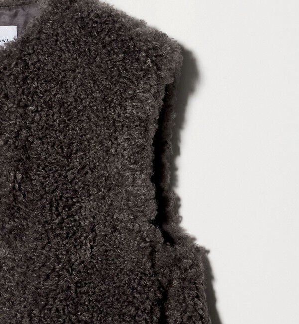 UNITED ARROWS「ファーライク ボア ベスト」|ベスト・ジレ|