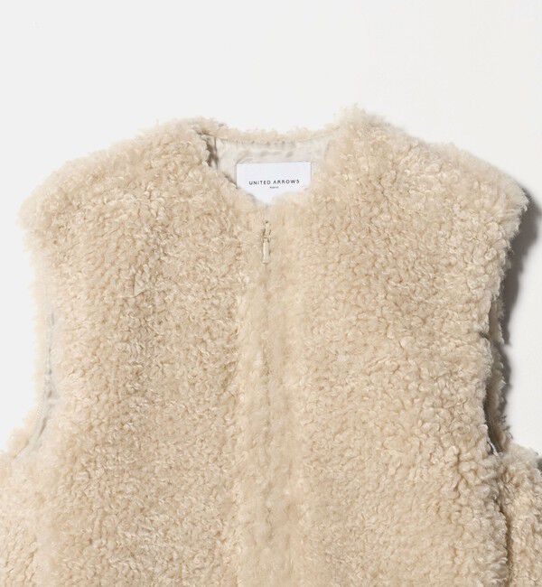 UNITED ARROWS「ファーライク ボア ベスト」|ベスト・ジレ|