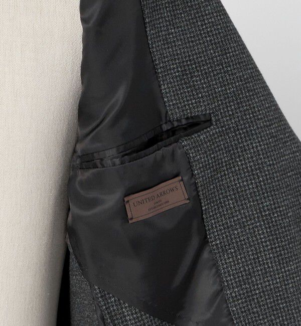 UNITED ARROWS「ハウンドトゥース ジャージ シングル2ボタン テーラードジャケット COMFORT EASY‐MODEL」|テーラードジャケット|