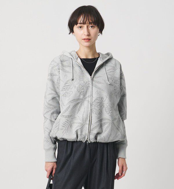 UNITED ARROWS「リーヴス ジャガード スウェット ラメ パーカー」|パーカー|