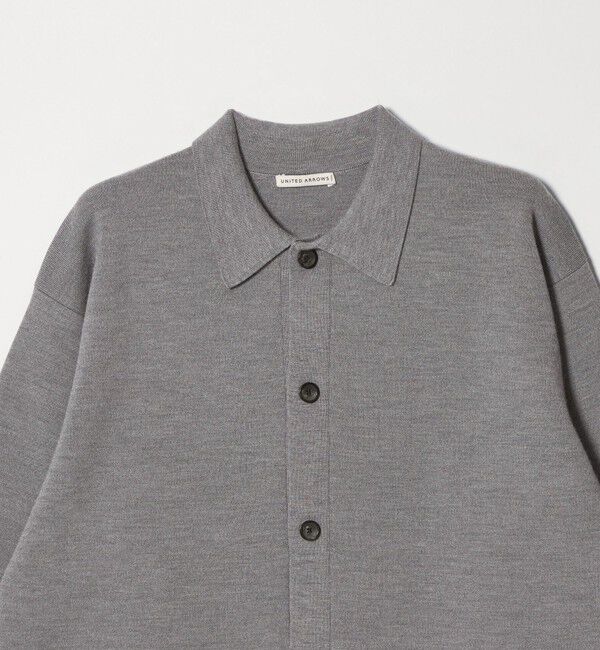 UNITED ARROWS「ウール カシミヤ スウェット ポロカラー カーディガン」|カーディガン|