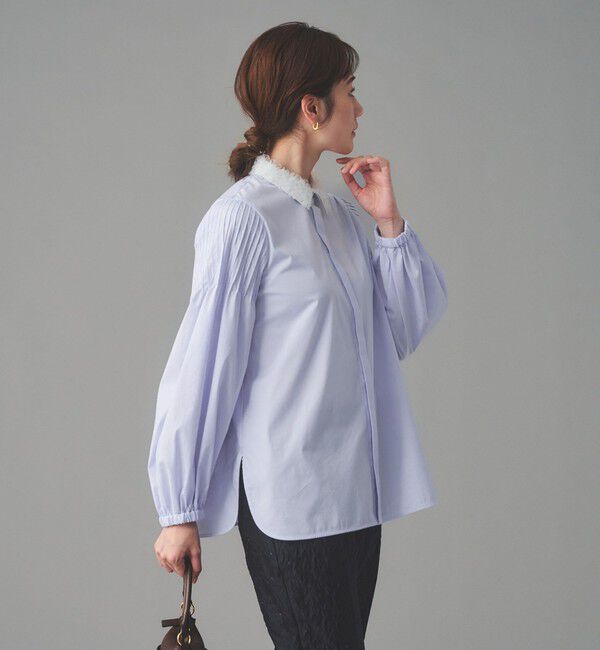 UNITED ARROWS/チュールカラー 2WAY ブラウス