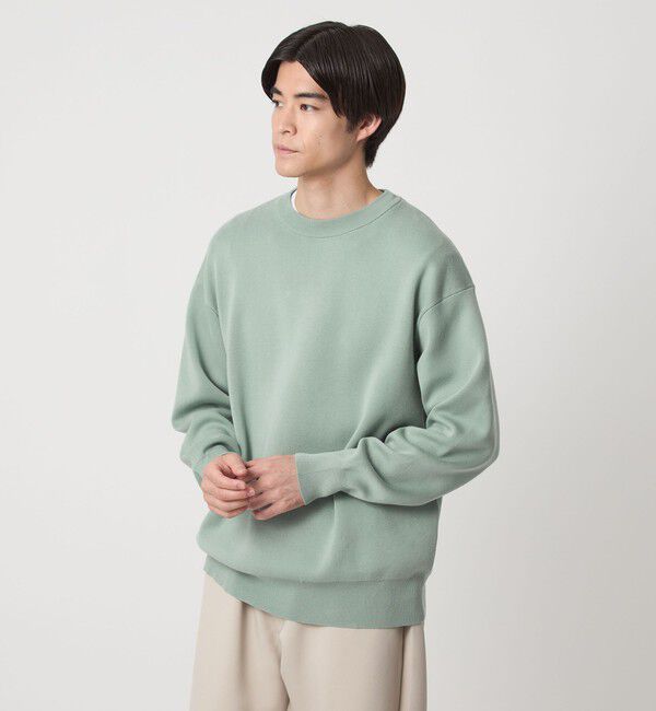 UNITED ARROWS green label relaxing「コットン スウェット クルーネック ニット」|ニット・セーター|LIME