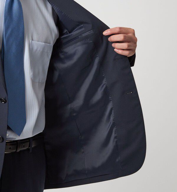 UNITED ARROWS green label relaxing「MODERATION SUIT 2B HC/BW- モデレーション スーツ ジャケット ＆ パンツ 上下セット 裾仕上げ済 -ストレッ」|スーツ|