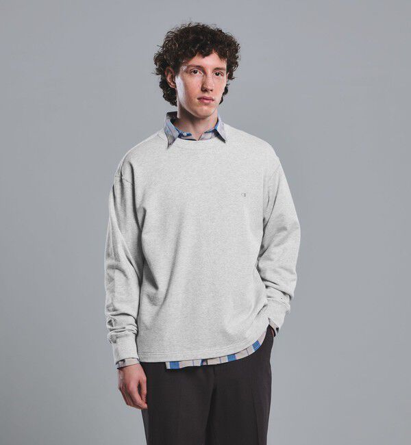 UNITED ARROWS green label relaxing「【別注】＜Champion＞クルーネック 長袖 スウェット」|スウェット・ジャージ|MD.GRAY