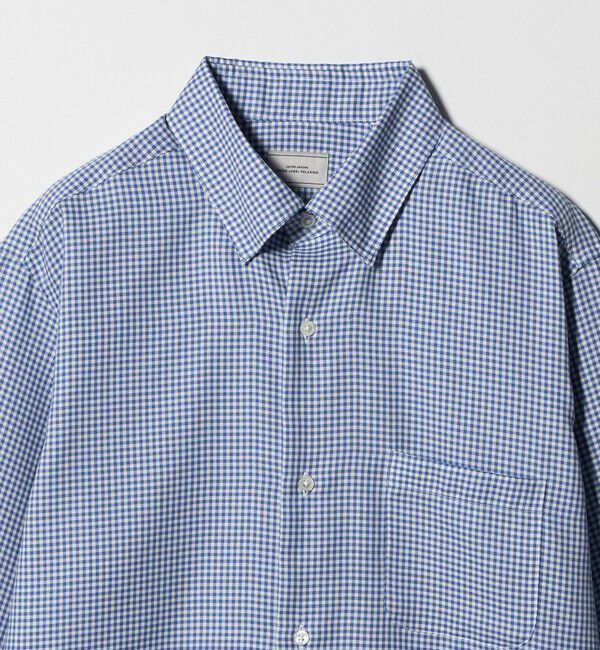 UNITED ARROWS green label relaxing「エブリット コットンオックス ギンガムチェック スナップ ボタンダウン シャツ -イージーアイロン-」|シャツ・ブラウス|