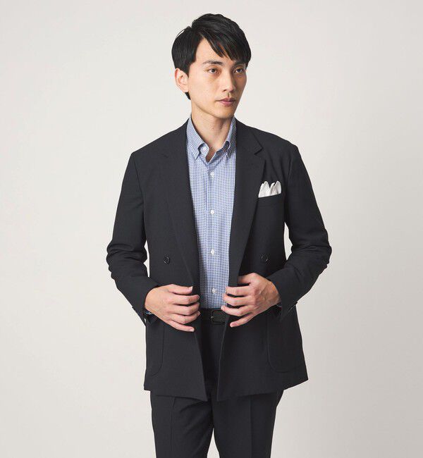 UNITED ARROWS green label relaxing「エブリット コットンオックス ギンガムチェック スナップ ボタンダウン シャツ -イージーアイロン-」|シャツ・ブラウス|