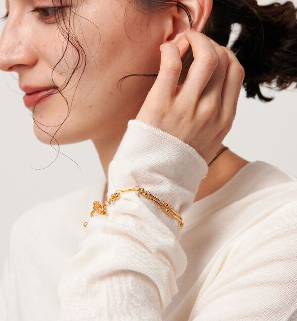 BEAUTY&YOUTH UNITED ARROWS「＜PHILIPPE AUDIBERT＞Garnet double ブレスレット/ゴールドカラー」|ブレスレット・バングル|
