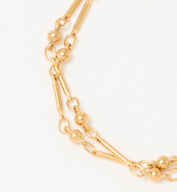 BEAUTY&YOUTH UNITED ARROWS「＜PHILIPPE AUDIBERT＞Garnet double ブレスレット/ゴールドカラー」|ブレスレット・バングル|