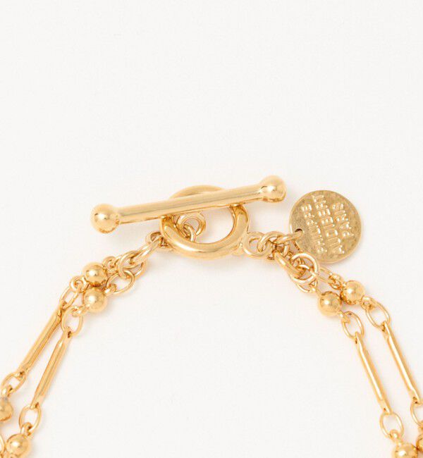 BEAUTY&YOUTH UNITED ARROWS「＜PHILIPPE AUDIBERT＞Garnet double ブレスレット/ゴールドカラー」|ブレスレット・バングル|