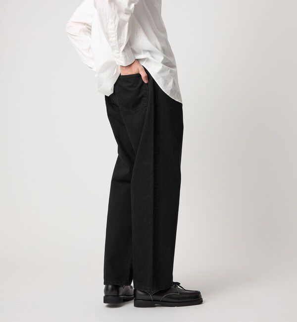 STEVEN ALAN「＜Steven Alan＞ 13.5oz デニム 5ポケット バギー テーパード パンツ」|デニム|