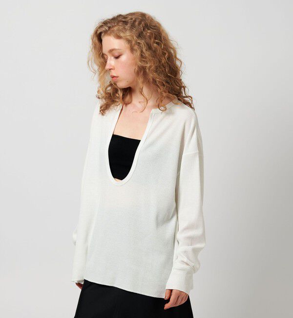 ATTISESSION「＜ATTISESSION＞ビッグ サーマル トップス」|Tシャツ・カットソー|