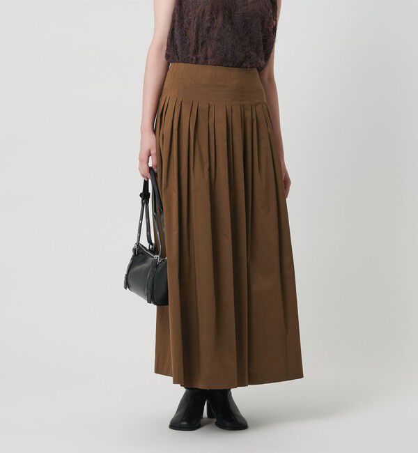 BEAUTY&YOUTH UNITED ARROWS「ポリエステルコットン タックフレアスカート」|スカート|