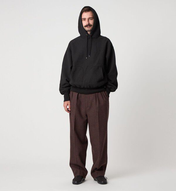 STEVEN ALAN「＜Steven Alan＞ ブリティッシュチェック インツープリーツ ドレス トラウザーズ」|スラックス|