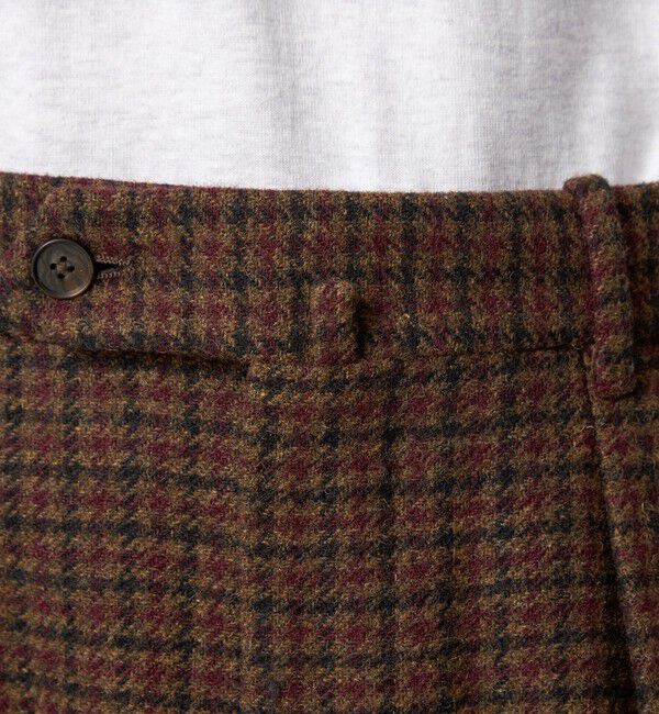 STEVEN ALAN「＜Steven Alan＞ ブリティッシュチェック インツープリーツ ドレス トラウザーズ」|スラックス|