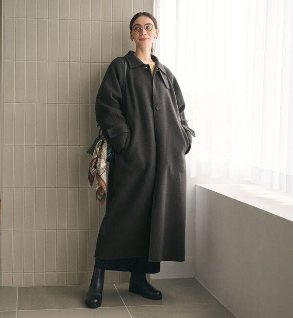 【新品】BEAUTY&YOUTH リバー ステンカラー ロングコート リバー ステンカラー ロングコート（BEAUTY&YOUTH UNITED ARROWS