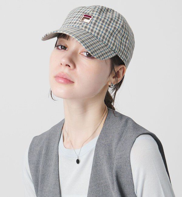 BEAUTY&YOUTH UNITED ARROWS「【別注】＜FILA＞チェック キャップ」|キャップ・キャスケット|
