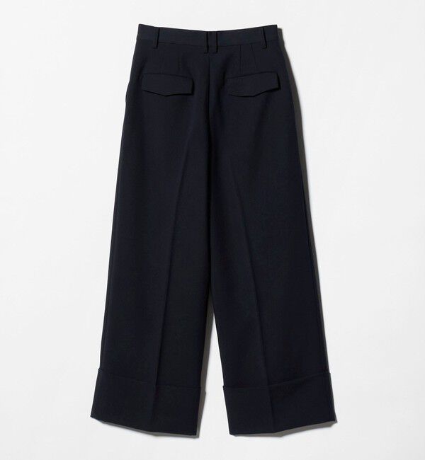 BEAUTY&YOUTH UNITED ARROWS「ポリエステルブレンド ツイル ワイドヘムパンツ」|スラックス|