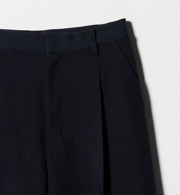 BEAUTY&YOUTH UNITED ARROWS「ポリエステルブレンド ツイル ワイドヘムパンツ」|スラックス|