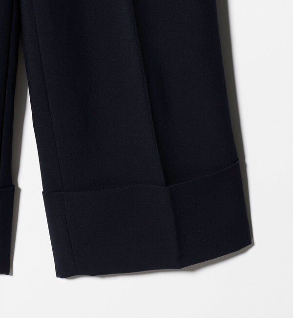 BEAUTY&YOUTH UNITED ARROWS「ポリエステルブレンド ツイル ワイドヘムパンツ」|スラックス|