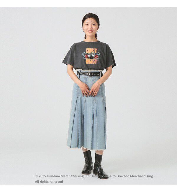 Ray BEAMS 「デニム タック ミディアム スカート」|スカート|