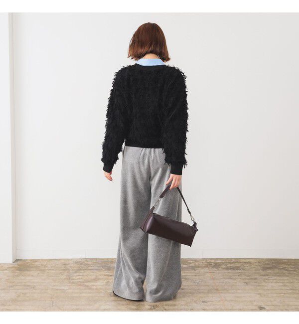 Ray BEAMS 「カット ジャカード フリンジ クルーネック ニット」|ニット・セーター|