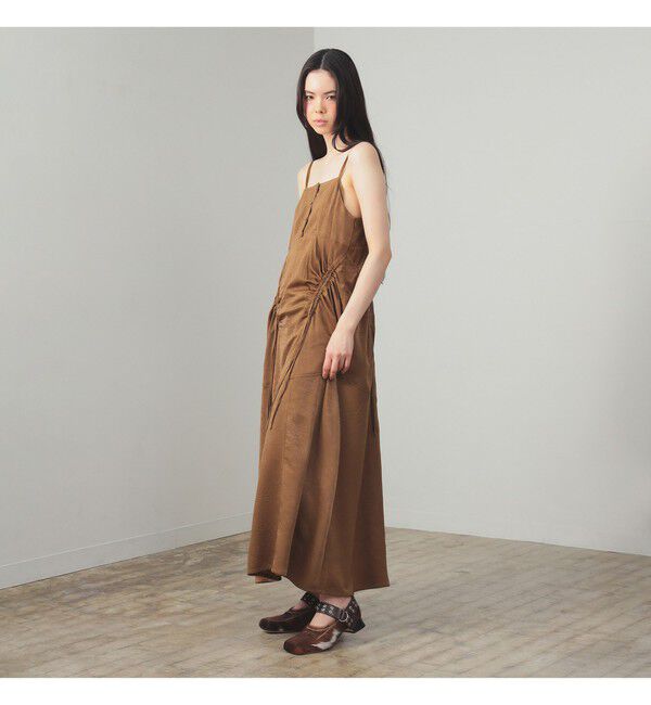 Ray BEAMS 「サテン ドロスト キャミワンピース」|ワンピース|